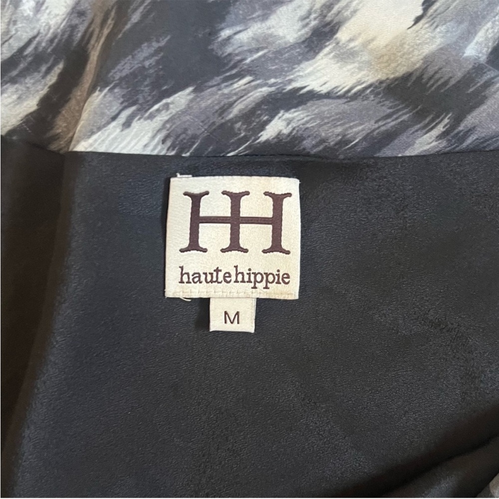 Haute Hippie Women’s Spaghetti Strap 💯 Silk Top Size Medium 🖤 - Picture 10 of 13